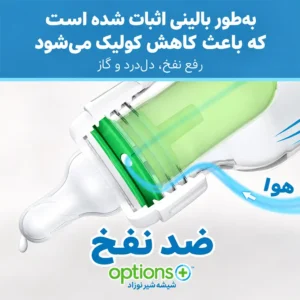 سیستم ضد نفخ شیشه شیرهای باریک دکتر براون