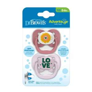 خرید پستانک ارتودنسی 0 تا 6 ماه دکتر براون | Dr Brown's طرح LOVE