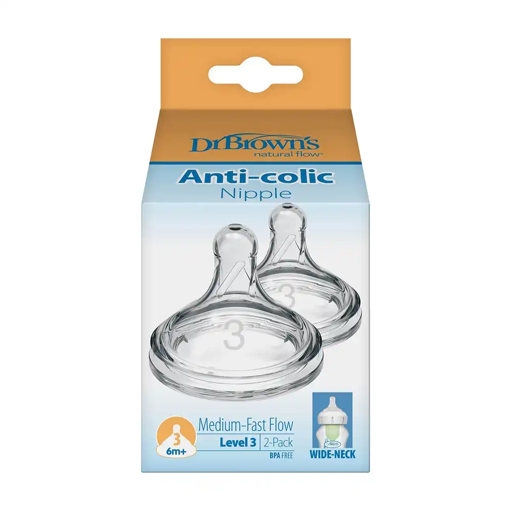 dr-browns-wide-nipple-6m-medium-fastflow-1 خرید سرشیشه پهن 6 ماه به بالا دکتر براون