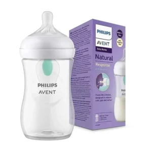 خرید شیشه شیر 260 میلی لیتر ضد نفخ طلقی اونت | Avent نچرال ریسپانس