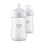 شیشه شیر 260 میلی لیتر ضد نفخ طلقی اونت | Avent ضدنفخ بسته 2 عددی