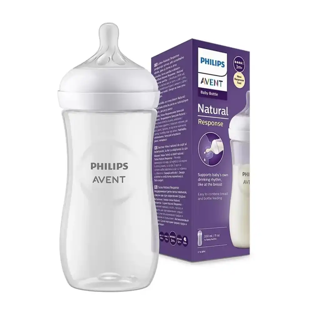 philips-avent-natural-330ml-1 خرید شیشه شیر 330 میلیلیتر ضد نفخ طلقی اونت | Avent