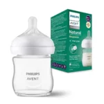 خرید شیشه شیر 120 میلی‌لیتر ضد نفخ پیرکس اونت | Avent نچرال ریسپانس