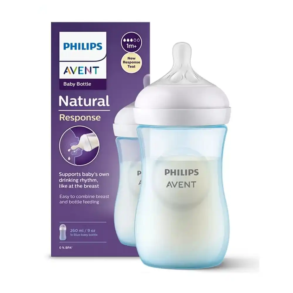 philips-avent-naturalresponse-260ml-blue-1 خرید شیشهشیر 260 میلی لیتر نچرال ریسپانس طلقی اونت