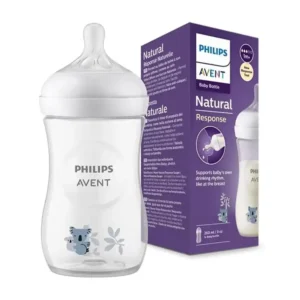 خرید شیشه‌شیر 260 میلی لیتر نچرال ریسپانس طلقی اونت | Avent طرح کوالا