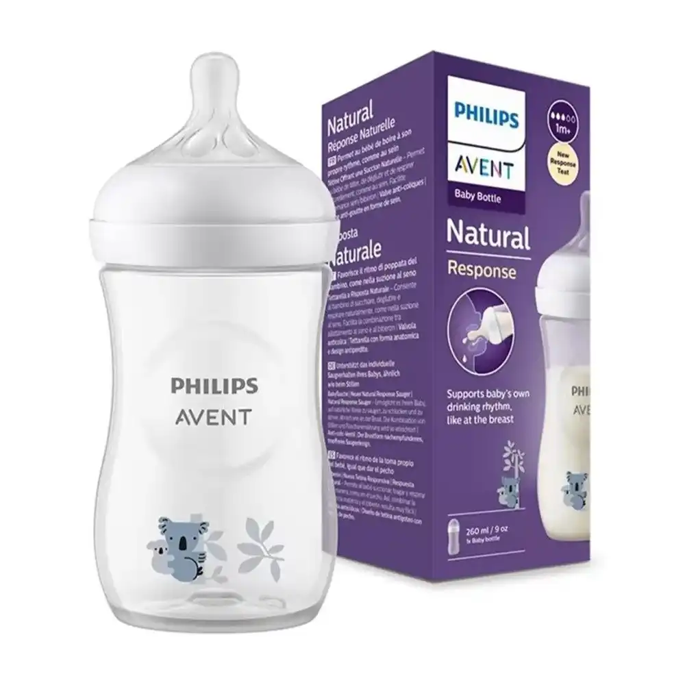 philips-avent-naturalresponse-260ml-koala-1 خرید شیشهشیر 260 میلی لیتر نچرال ریسپانس طلقی اونت | Avent طرح کوالا