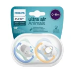 پستانک دو عددی 0 تا 6 ماه اونت AVENT مدل Ultra Air Animals