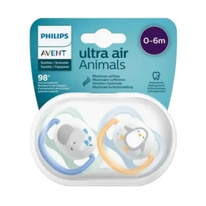 پستانک دو عددی 0 تا 6 ماه اونت AVENT مدل Ultra Air Animals