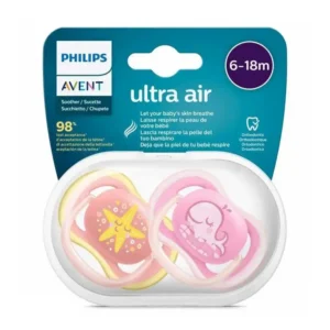 پستانک دو عددی 0 تا 6 ماه اونت Avent مدل Ultra Air-3
