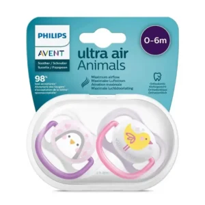 پستانک دو عددی 0 تا 6 ماه اونت Avent مدل Ultra Air Animals