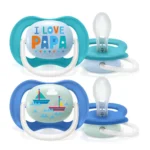 پستانک دو عددی 6 تا 18 ماه اونت | Avent مدل Ultra Air Happy طرح A