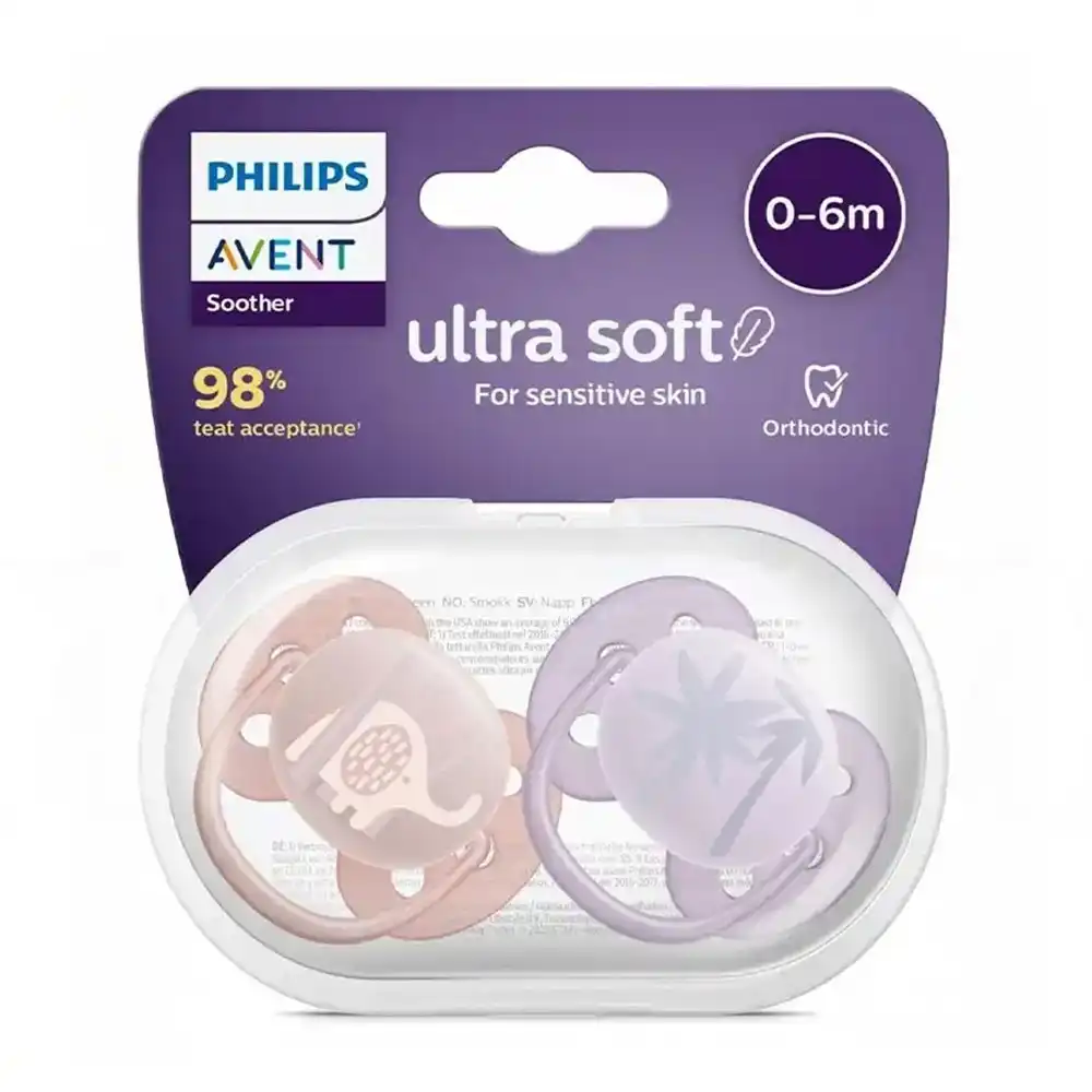 philips-avent-ultrasoft-a-1 پستانک دو عددی 0 تا 6 ماه اونت | Avent مدل Ultra Soft طرح A
