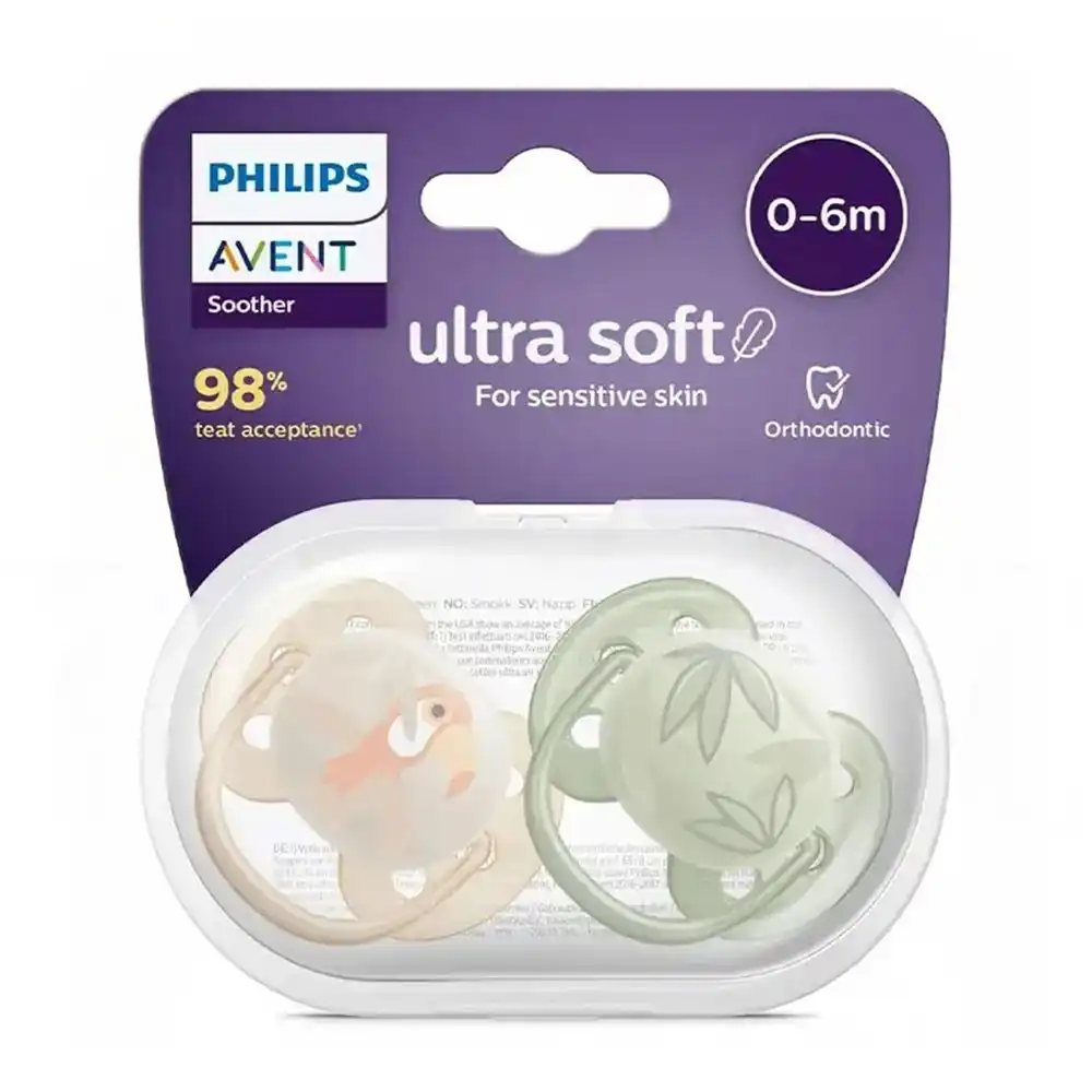 philips-avent-ultrasoft-b-1 پستانک دو عددی 0 تا 6 ماه اونت | Avent مدل Ultra Soft طرح B